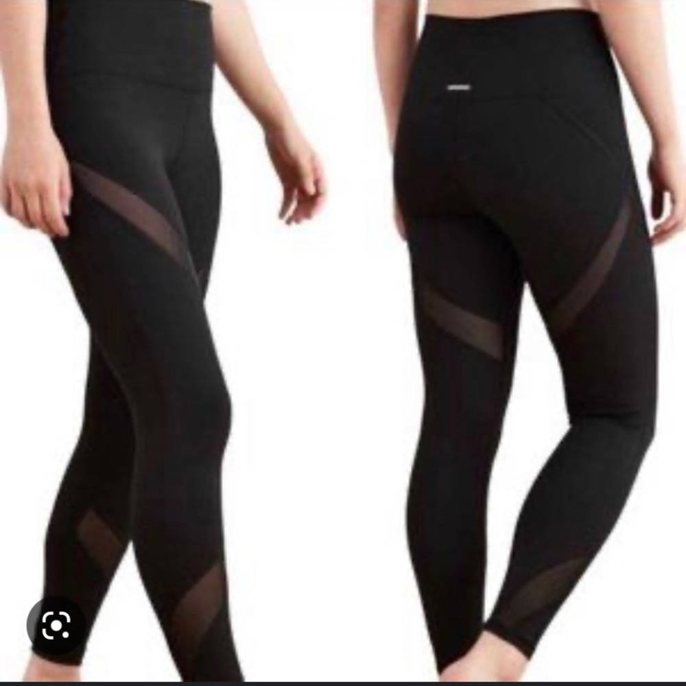 AERIE Women's Chill Play Move Black Moto Mesh Athletic Workout Leggings, Size S